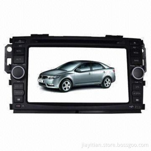 In-dash Car DVD Player, Suitable for Kia Forte, Supports BT/TV/GPS/Original Steering Wheel Control